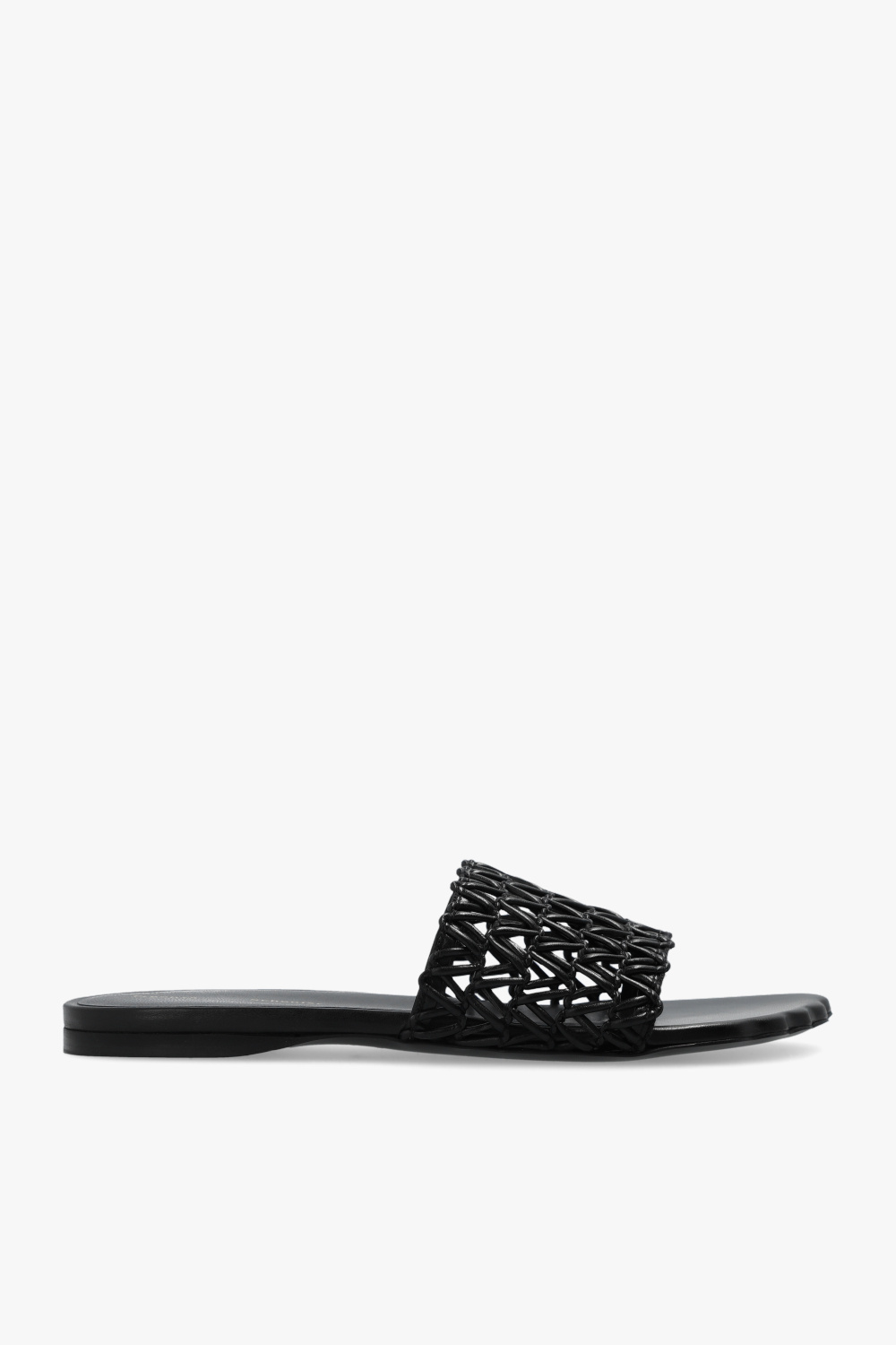 Black Sculpt Woven slides Proenza Schouler Vitkac GB